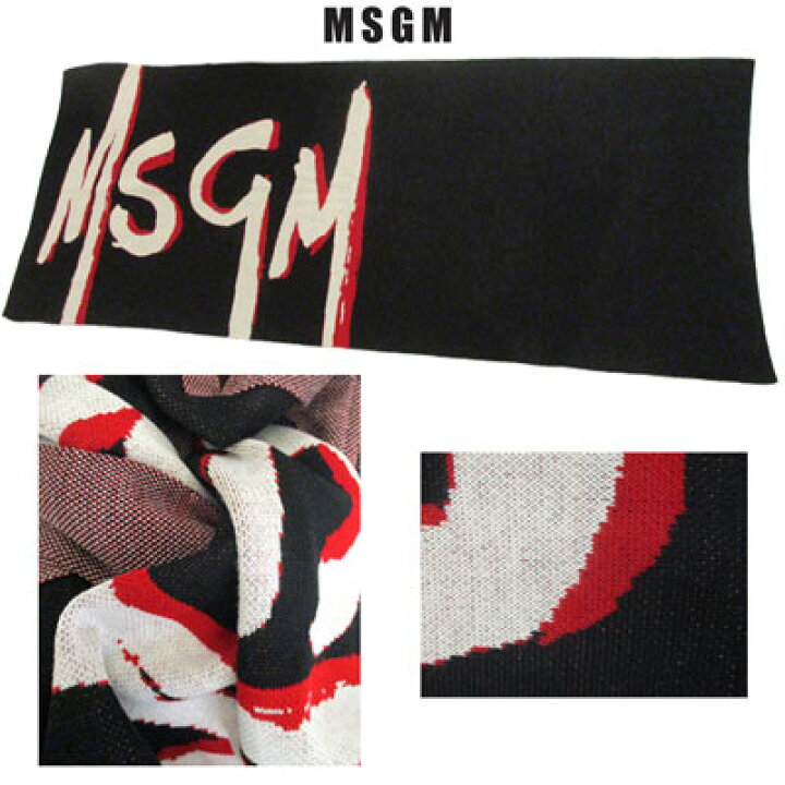 楽天市場】エムエスジーエム MSGM メンズ ストール マフラー ロゴ ユニ 