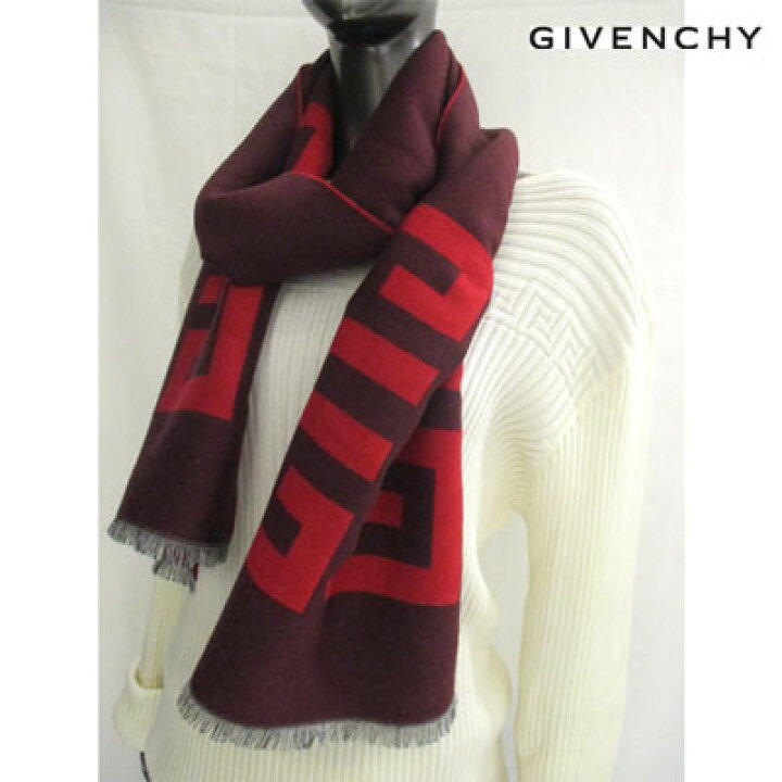 ジバンシー マフラー RED BIGロゴ 小物｜マフラー 