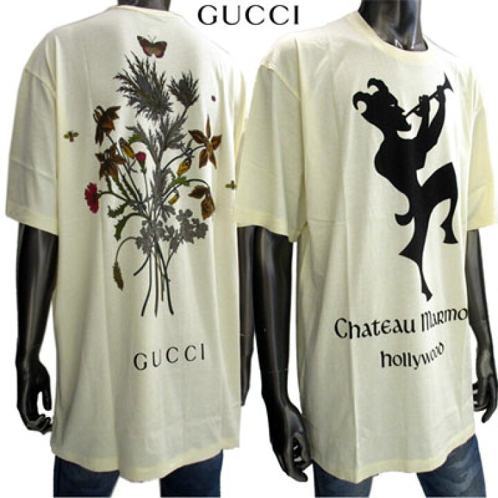 楽天市場】グッチ GUCCI メンズ Tシャツ カットソー ロゴ 半袖  