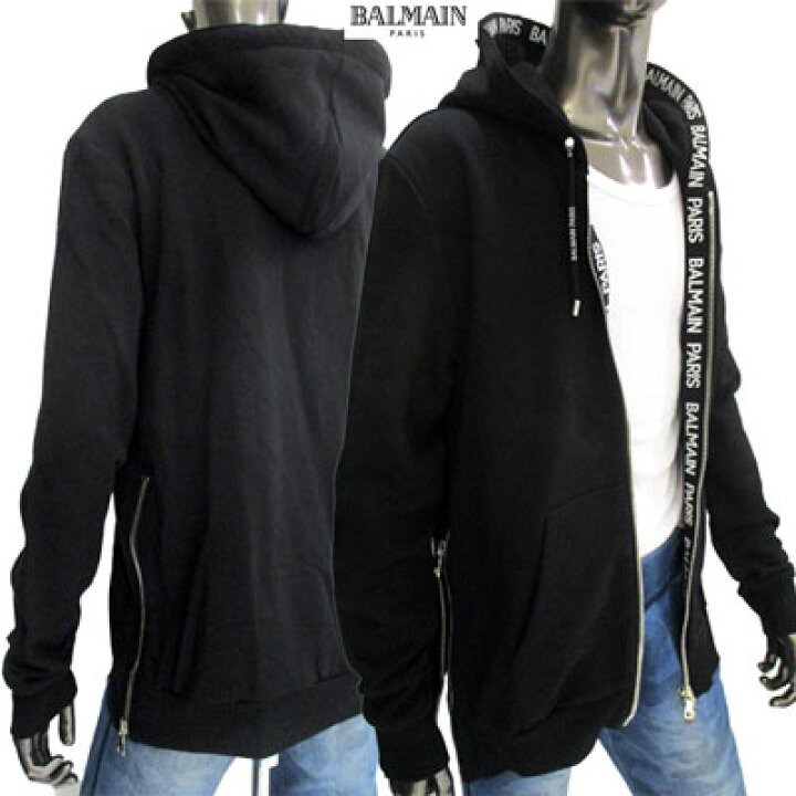 楽天市場】【完売】バルマン BALMAIN メンズ パーカー フーディー 長袖 