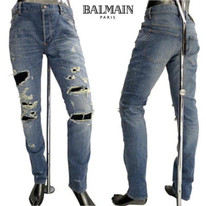 楽天市場】バルマン BALMAIN メンズ パンツ ボトムス デニム 