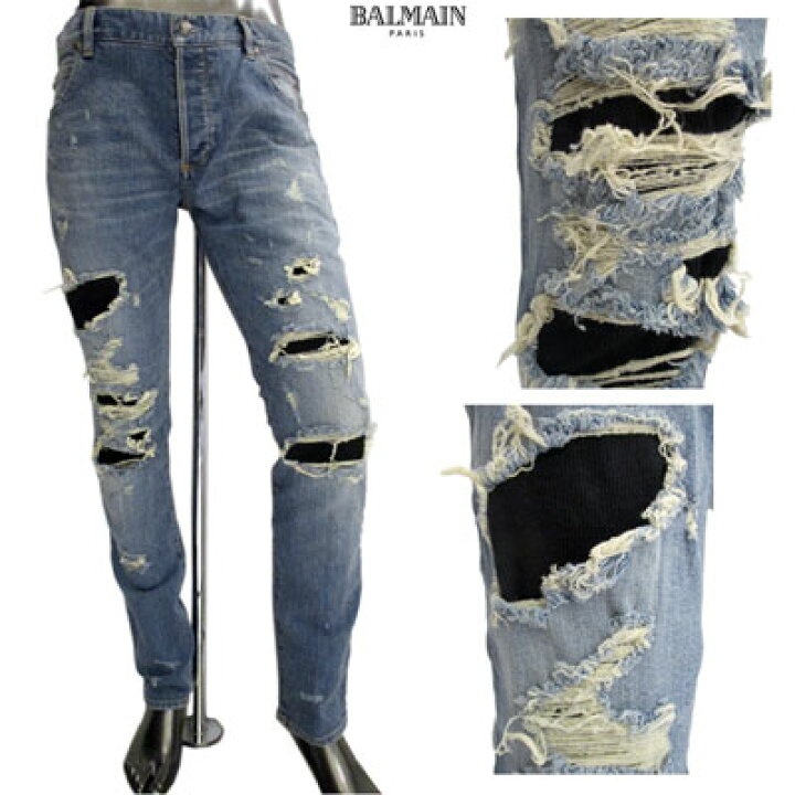 楽天市場】バルマン BALMAIN メンズ パンツ ボトムス デニム 