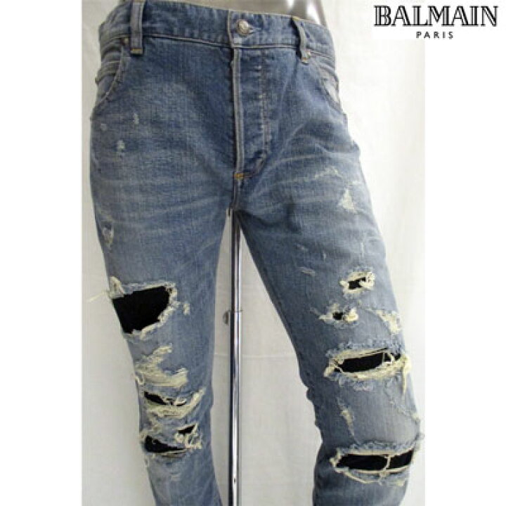 楽天市場】バルマン BALMAIN メンズ パンツ ボトムス デニム 