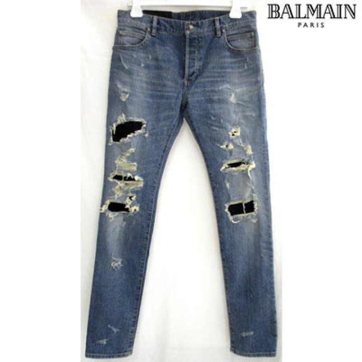 楽天市場】バルマン BALMAIN メンズ パンツ ボトムス デニム 