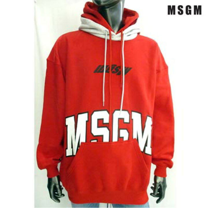 楽天市場】エムエスジーエム MSGM メンズ トップス パーカー 
