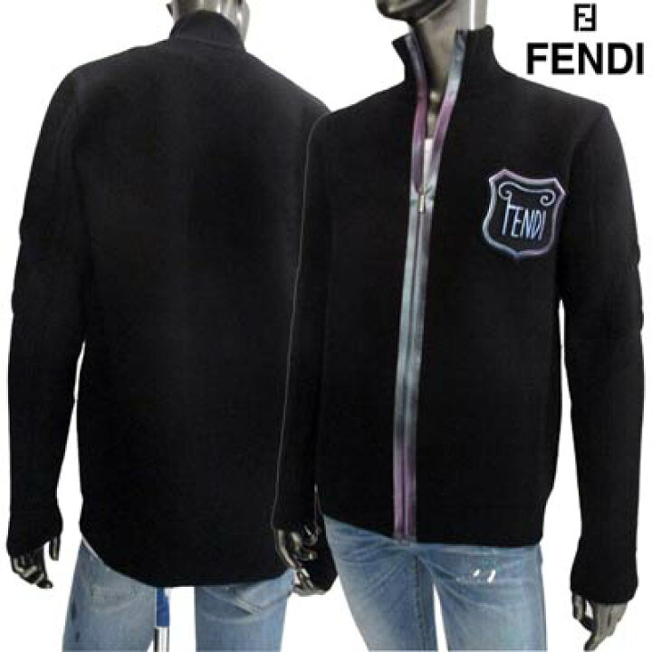 楽天市場】フェンディ FENDI メンズ アウター ジャケット ニット ロゴ 