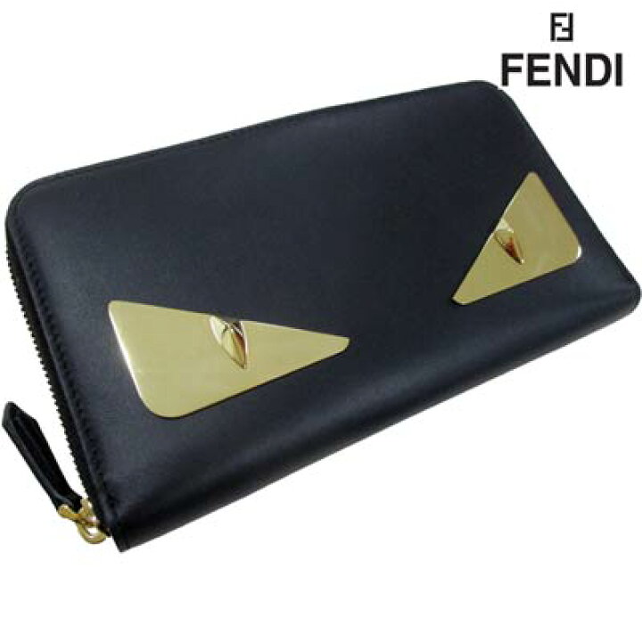 楽天市場 完売 フェンディ Fendi メンズ 財布 ウォレット 長財布 ロゴ ユニセックス可 ロゴ バックバグズプレートロゴ付レザーロングウォレット ブラック 7m0275 Sqp F0kur R R 91a 送料無料 Smtb Tk ガッツ ブランドショップ