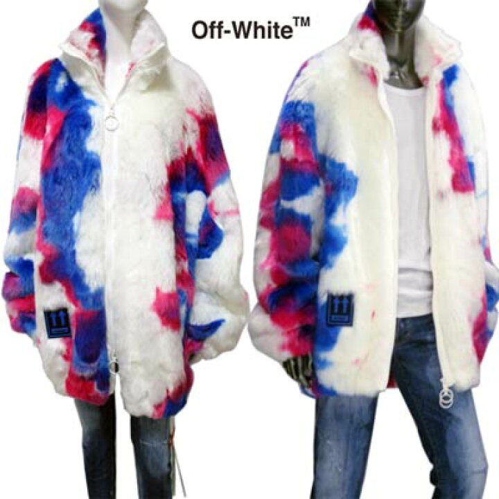 楽天市場 完売 オフホワイト Off White メンズ アウター ジャケット コート ロゴ ユニセックス着用可 ラバーロゴ付 マルチカラーフェイクファーコート ホワイト マルチカラー Omea186e 19e002 9900 R 91a 送料無料 Smtb Tk ガッツ ブランドショップ