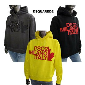 ディースクエアード DSQUARED2 メンズ パーカー フーディー ロゴ 3color 三色展開DSQARED2ビッグロゴ入りパーカー 黄/黒/灰 S71GU0318 S25030 174/900/816 (R73700) 91A【送料無料】 【smtb-TK】