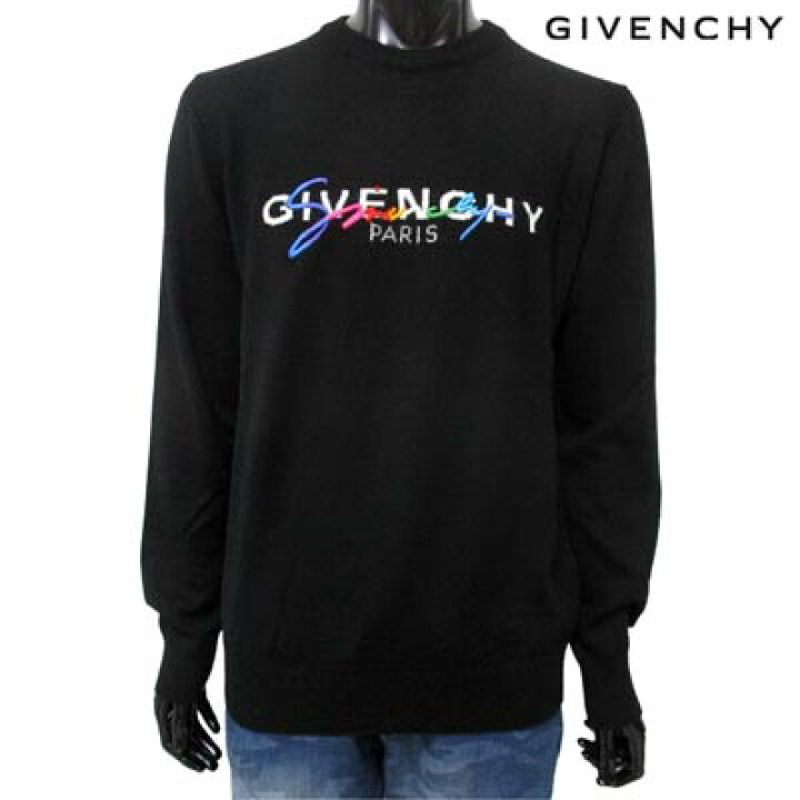 ジバンシィ GIVENCHY ニット・セーター ロゴ ブラック メンズ GIVENCHY  