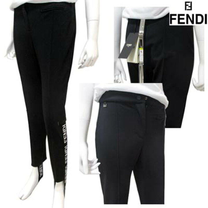 楽天市場】フェンディ FENDI レディース パンツ ロゴ ロゴプレート付  