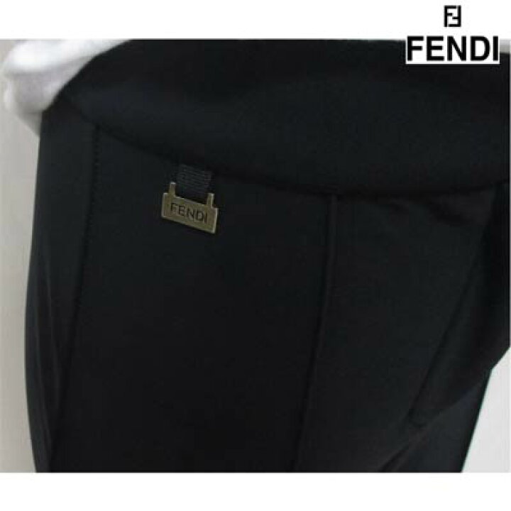 楽天市場】フェンディ FENDI レディース パンツ ロゴ ロゴプレート付  