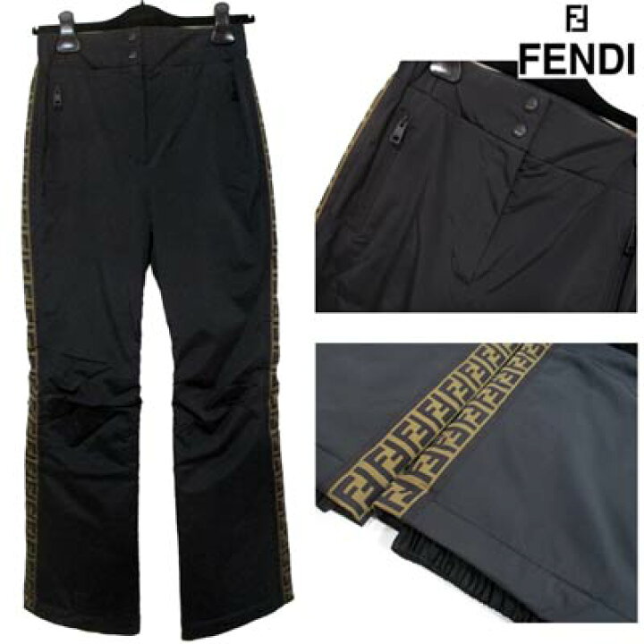 楽天市場】フェンディ FENDI レディース パンツ ボトムス ロゴ サイド 