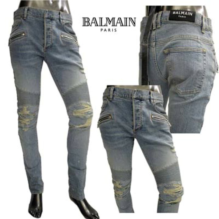 楽天市場】バルマン BALMAIN メンズ パンツ ボトムス デニム 