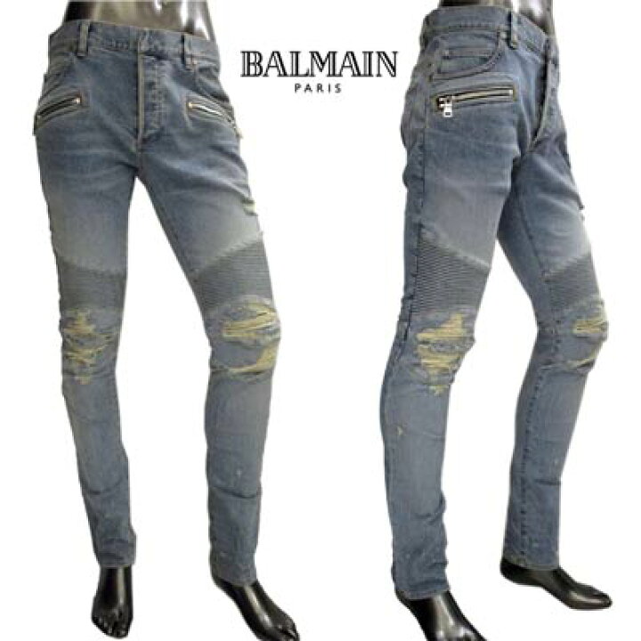 楽天市場】バルマン BALMAIN メンズ パンツ ボトムス デニム  