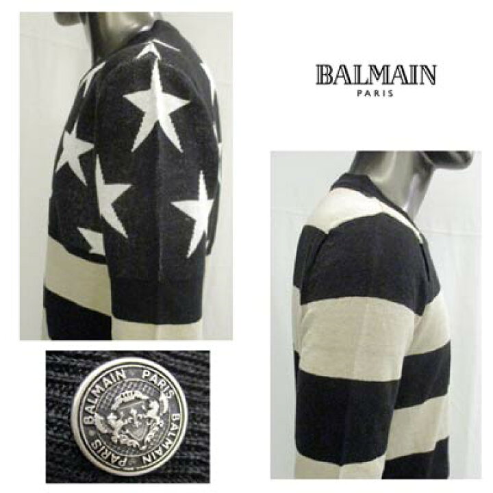 楽天市場】バルマン BALMAIN メンズ トップス ニット セーター 