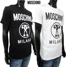 モスキーノ MOSCHINO メンズ トップス Tシャツ 半袖 ロゴ オーバーサイズ 2color MOSCHINOロゴ・サークルロゴプリント付オーバーサイズTシャツ 白/黒 0706 2040 1001/1555 (R22400/R24200) 02S 春夏 【送料無料】 【smtb-TK】