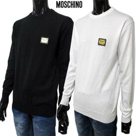 モスキーノ MOSCHINO メンズ トップス ロンT 長袖 ロゴ 2color MOSCHINOロゴゴールドプレート付ロングTシャツ 白/黒 0901 2002 1/555 (R40400) 02S 春夏 【送料無料】 【smtb-TK】