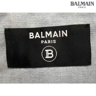 楽天市場】バルマン BALMAIN メンズ アウター ジャケット デニム ロゴ 