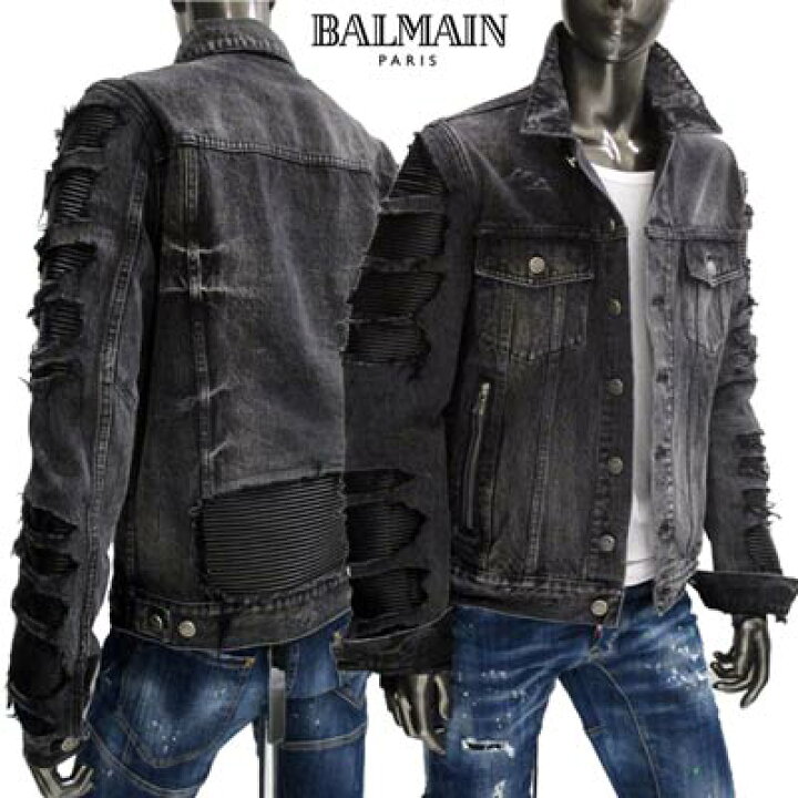 楽天市場】バルマン BALMAIN メンズ アウター ジャケット デニム 