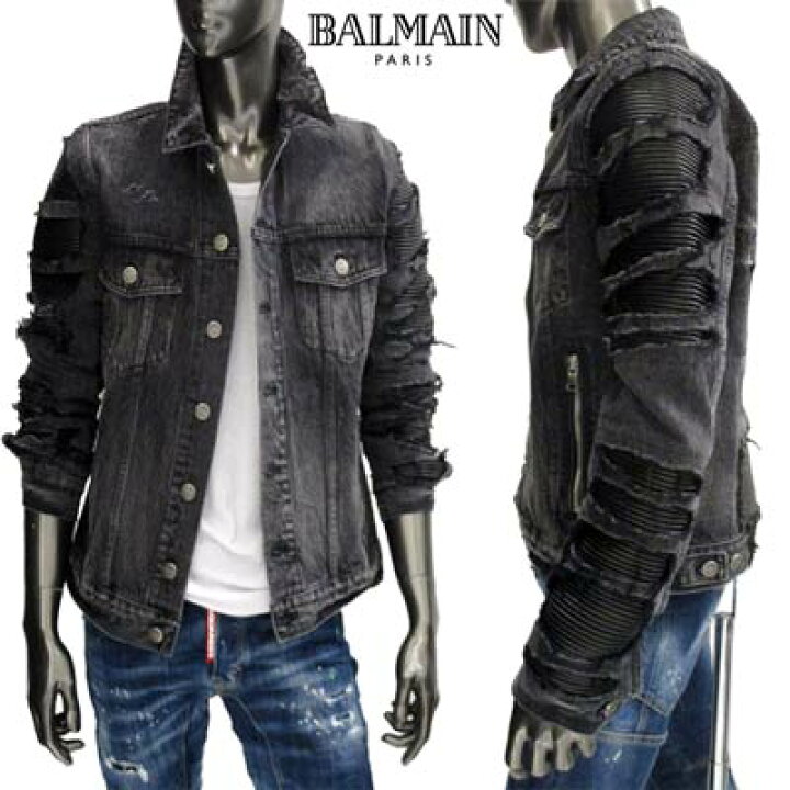 楽天市場】バルマン BALMAIN メンズ アウター ジャケット デニム 