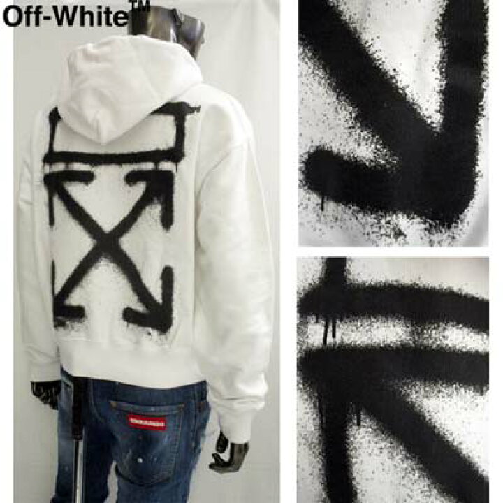 楽天市場】オフホワイト OFF-WHITE メンズ トップス パーカー フーディ 