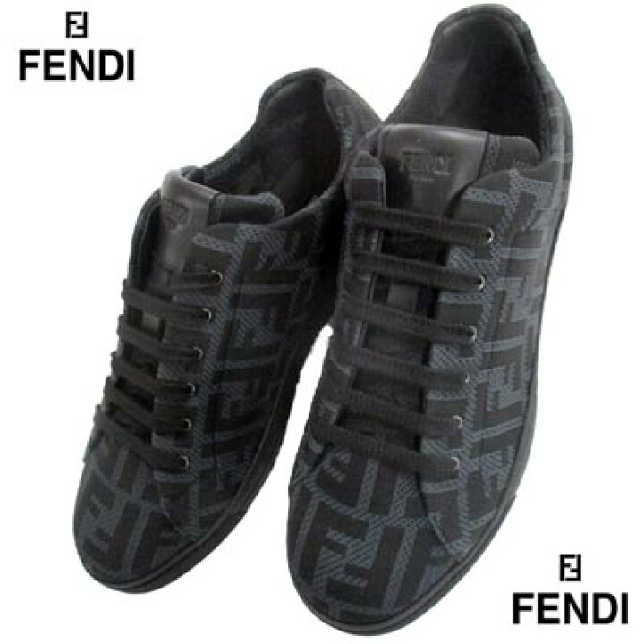 楽天市場】フェンディ FENDI メンズ 靴 スニーカー ロゴ 総柄FFズッカ 