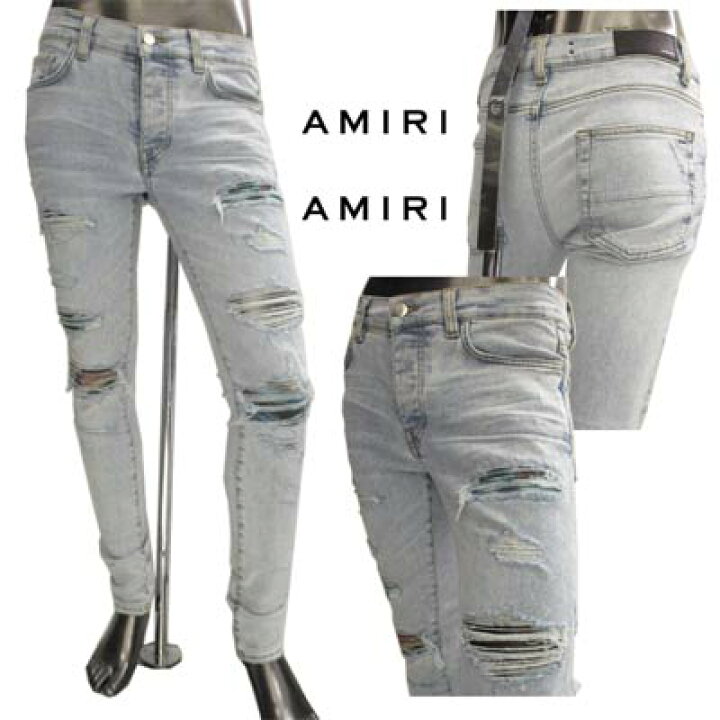 楽天市場】アミリ AMIRI メンズ パンツ ボトムス デニム ダメージ加工 