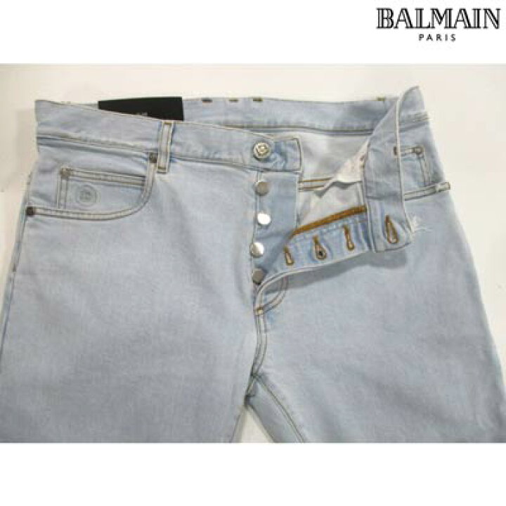 楽天市場】バルマン BALMAIN メンズ パンツ ボトムス デニム ロゴ 
