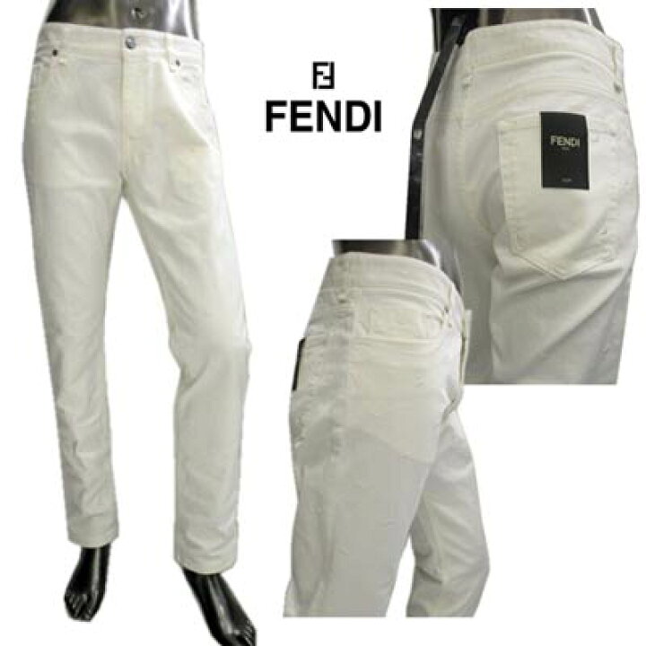 楽天市場】フェンディ FENDI メンズ パンツ ボトムス デニム ロゴ 