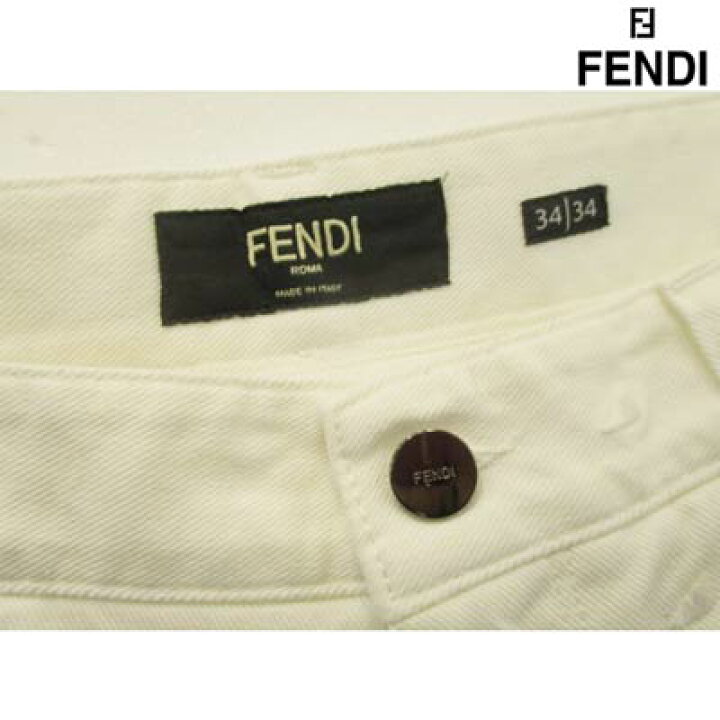 楽天市場】フェンディ FENDI メンズ パンツ ボトムス デニム ロゴ 
