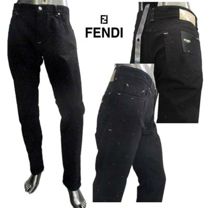 楽天市場】フェンディ FENDI メンズ パンツ ボトムス デニム ロゴ FF 