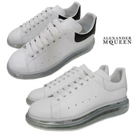 アレキサンダーマックイーン ALEXANDER McQUEEN メンズ 靴 スニーカー ロゴ 2color タン/かかと部分ロゴ・デザインエアソールスニーカー 白/白 白/黒 604232 WHX98 9000 (R73700/R79200/R97900) 02S 2024年春夏新作【送料無料】 【smtb-TK】