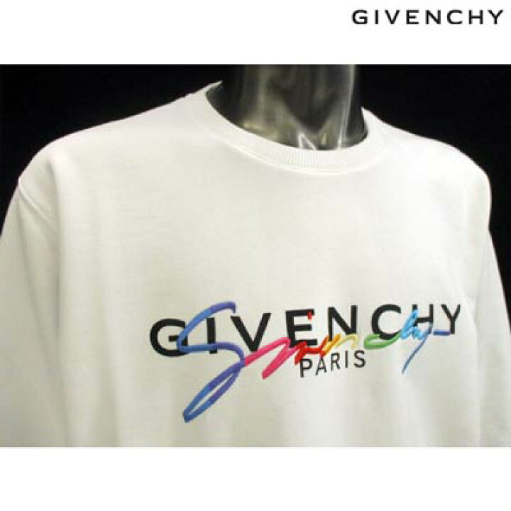 美品 GIVENCHY ジバンシー シグネチャーレインボーロゴ スウェット 