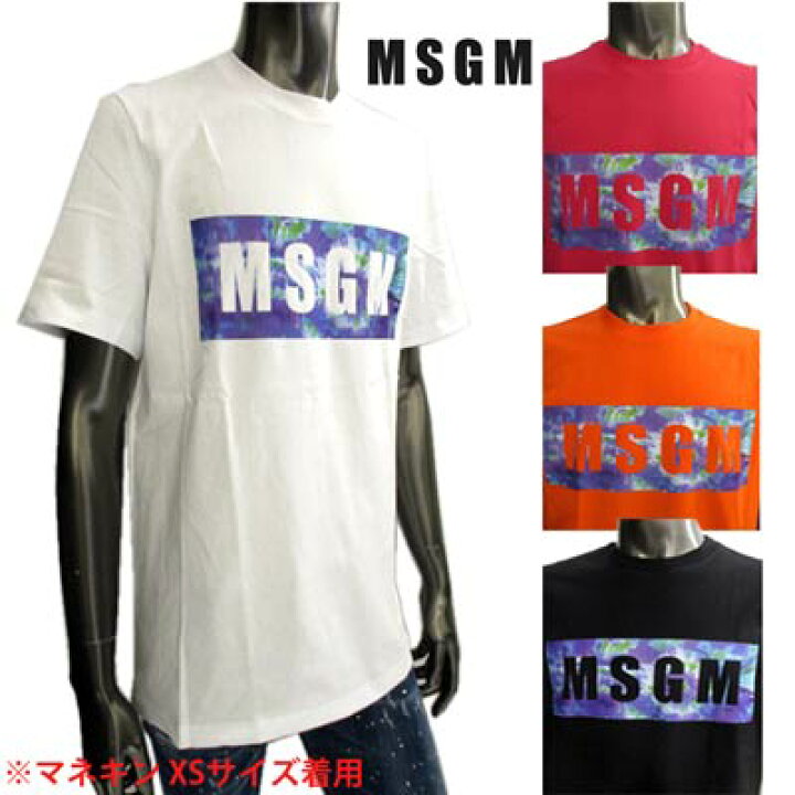 楽天市場】エムエスジーエム MSGM メンズ トップス Tシャツ 半袖 ロゴ 