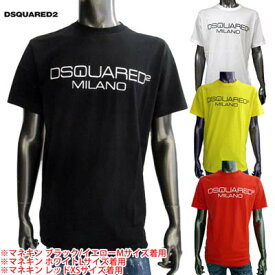 ディースクエアード DSQUARED2 メンズ トップス Tシャツ 半袖 ロゴ 4color DSQUARED2 MILANOロゴプリント付きTシャツ 白/黒/赤/黄色 S74GD0644 S22844 100/900/307/174 (R31900) 02S 春夏【送料無料】 【smtb-TK】