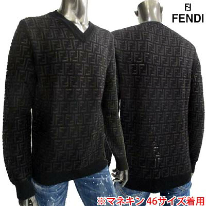 楽天市場】フェンディ FENDI メンズ トップス ニット セーター ロゴ V 