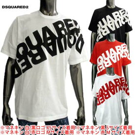 ディースクエアード DSQUARED2 メンズ トップス Tシャツ 半袖 ロゴ 4color DSQUARED2ビッグミラーロゴプリント付きTシャツ 白/黒ロゴ 赤 黒 白/赤ロゴ S74GD0664 S22427 963X/307/900/989X (R39600) 02S 春夏 【送料無料】 【smtb-TK】