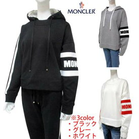 モンクレール MONCLER レディース トップス パーカー フーディー 3color フード取り外し可 setup着用可(パンツ別売り) ライトサイドライン・レフトサイドロゴプリント付きパーカー 8G70900 V8105 032/987/999 (R106500/R117700) 02S 春夏【送料無料】 【smtb-TK】