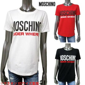 モスキーノ MOSCHINO レディース トップス Tシャツ 半袖 ロゴ 3color ビッグMOSCHINOロゴ・裾ロゴタグ付Tシャツ 白/赤/黒 A1905 9003 1/113/555 (R16700) 02S 春夏【送料無料】 【smtb-TK】