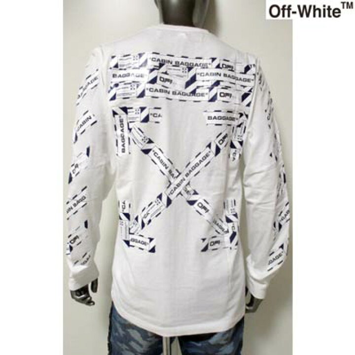 楽天市場】オフホワイト OFF-WHITE メンズ トップス ロンT 長袖 ロゴ 