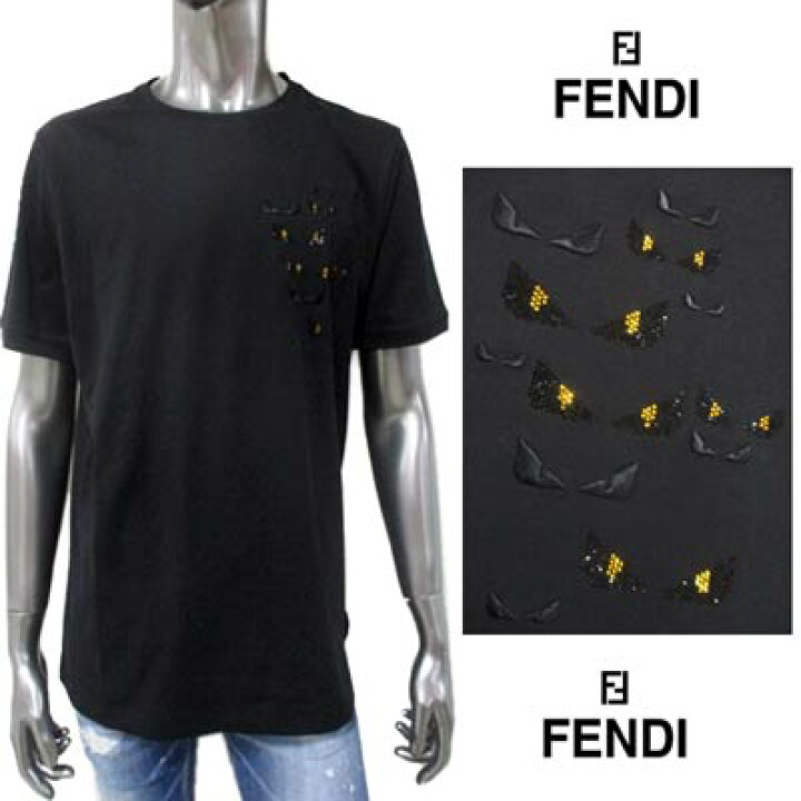 楽天市場】フェンディ FENDI メンズ トップス Tシャツ 半袖 ロゴ 左側  