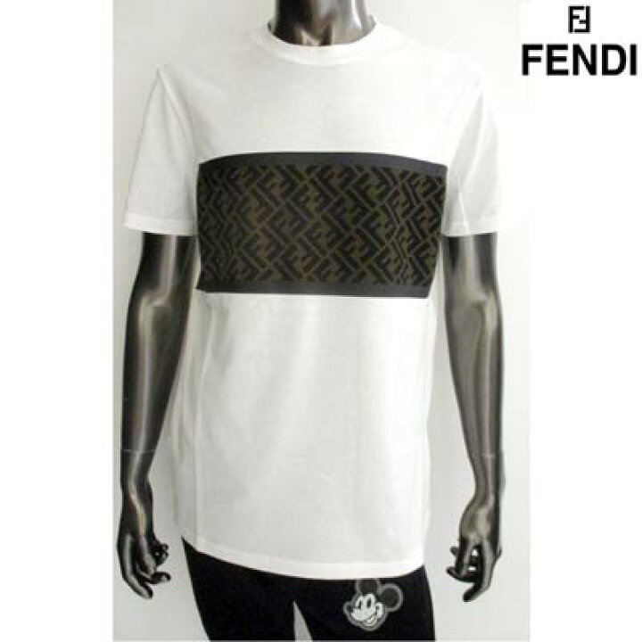 楽天市場】フェンディ FENDI メンズ トップス Tシャツ 半袖 ロゴ 