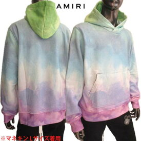 アミリ AMIRI メンズ トップス パーカー フーディー ロゴ オーロラ/ウォーターカラー・AMIRIロゴミニプレート付きパーカー マルチカラー F0M02211TE MULTI (R129000) GB02A 秋冬【送料無料】 【smtb-TK】