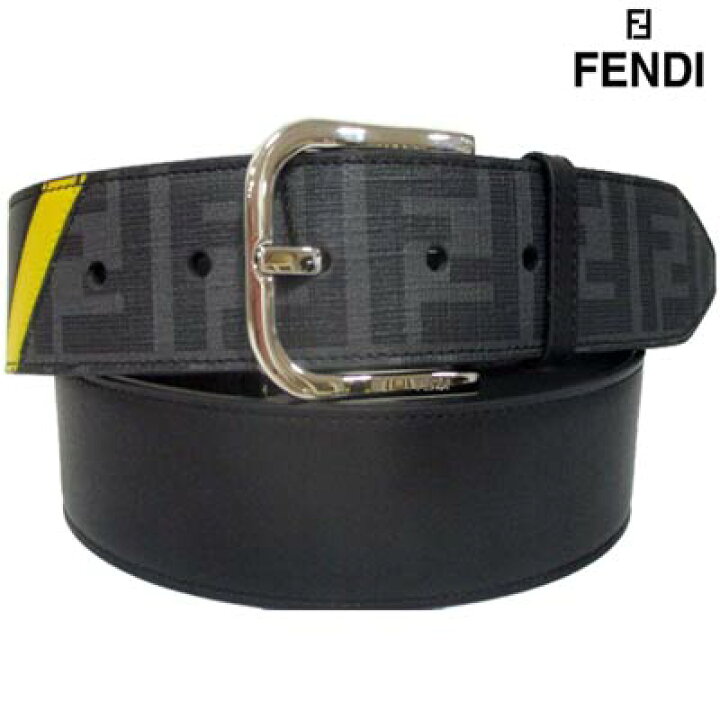 楽天市場】フェンディ FENDI メンズ 小物 ベルト レザーベルト ロゴ FF 