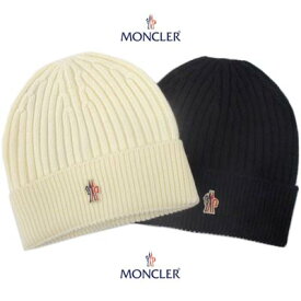 モンクレール グルノーブル MONCLER GRENOBLE メンズ 帽子 キャップ ニット帽 ロゴ ユニセックス可 2color MONCLERロゴワッペン付きニット帽 白/黒 3B70000 04761 034/999 (R29700) 02A 秋冬【送料無料】 【smtb-TK】