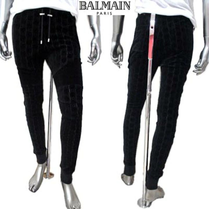 楽天市場】バルマン BALMAIN メンズ パンツ ボトムス ロゴ setup着可 