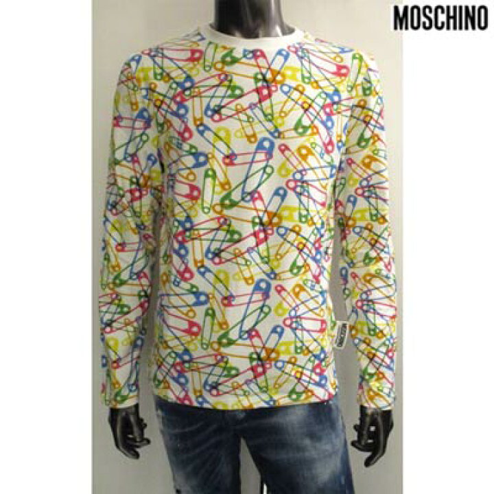 楽天市場】モスキーノ MOSCHINO メンズ トップス ロンT 長袖 ロゴ 