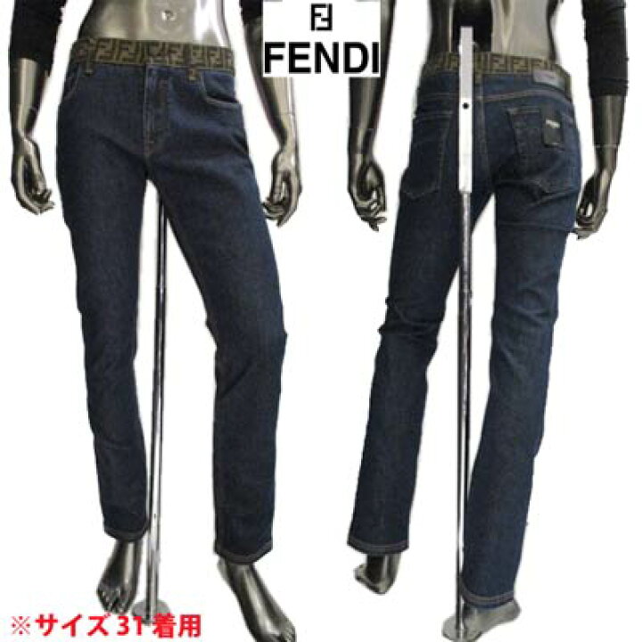 楽天市場】フェンディ FENDI メンズ パンツ ボトムス デニム ロゴ 