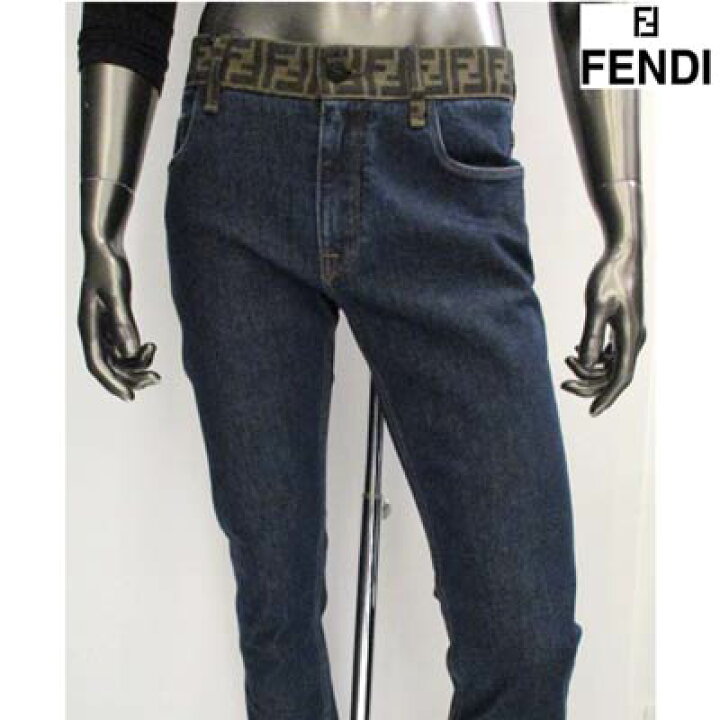 楽天市場】フェンディ FENDI メンズ パンツ ボトムス デニム ロゴ 